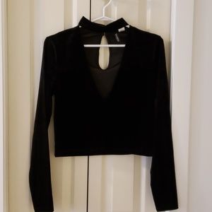 Black top with long sleeve